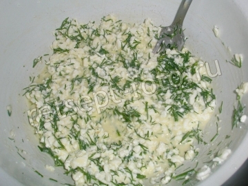 Ачма из лаваша с творогом и сыром