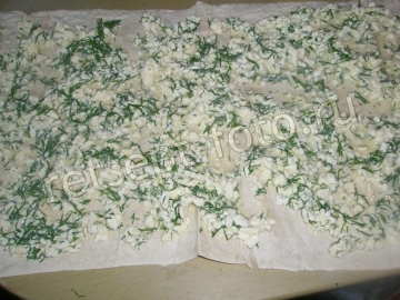 Ачма из лаваша с творогом и сыром