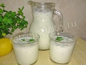 Айран с зеленью