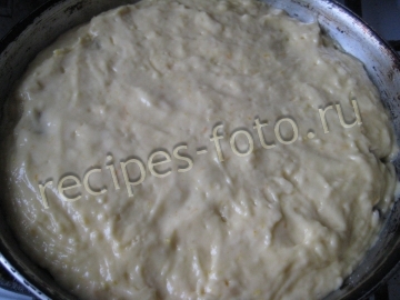 Апельсиновый пирог с грушами и апельсином на кефире