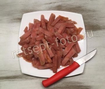Азу из телятины с солеными огурцами