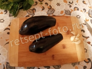 Баклажаны с чесноком и зеленью