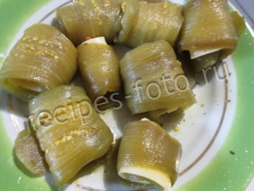 Баклажаны с сыром в кляре