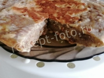 Банановый кекс с орехами в мультиварке