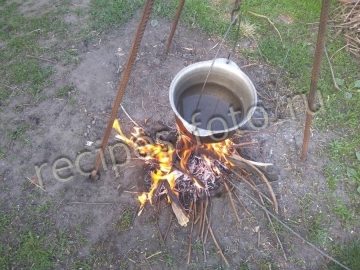 Банош с брынзой по-закарпатски (кукурузная каша на сметане)