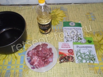 Баранина с овощами в мультиварке