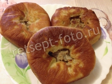 Беляши с мясом на дрожжевом тесте