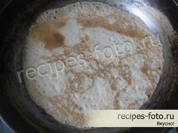 Блины с бананом и шоколадом