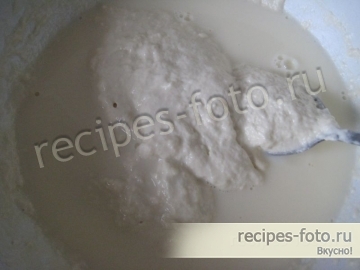 Блины с грибами и сыром