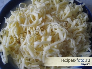 Блины с курицей, грибами и сыром