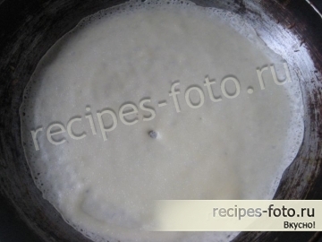Блины с курицей, грибами и сыром