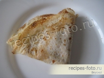 Блины с паштетом из печени