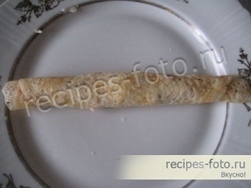 Блины с семгой и сыром