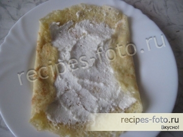 Блины с творогом