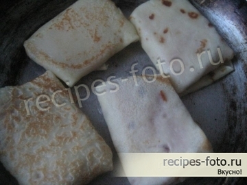 Блины с ветчиной и сыром