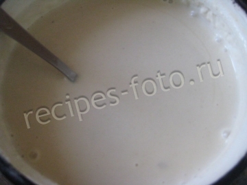Блины на молоке с творогом и яйцом