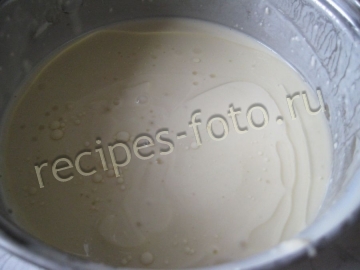 Блины с  красной икрой на молоке