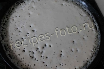 Блины с капустой и грибами на кефире