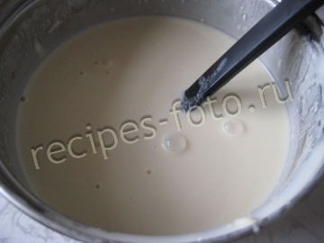Блины с курицей и корейской морковью. Тесто на молоке