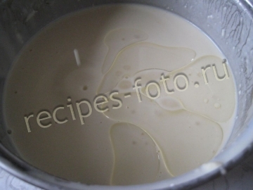 Блины с курицей и корейской морковью. Тесто на молоке