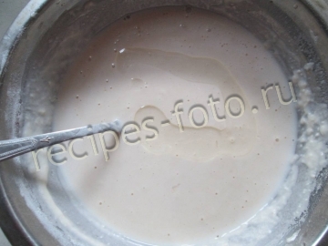 Блины с ливером и рисом. Тесто на кефире и молоке