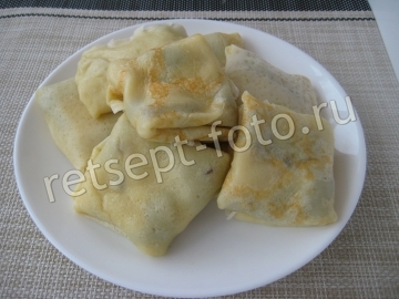 Блины с маслятами