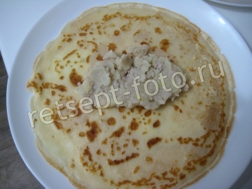 Блины с мясом и картошкой