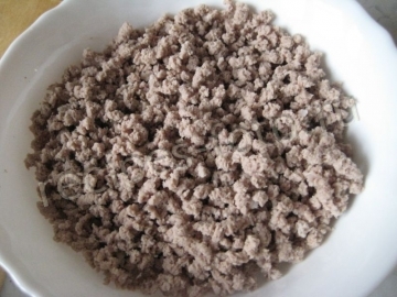 Блины с мясом и рисом на кефире
