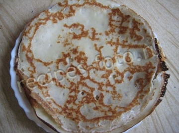 Блины с мясом и рисом на кефире