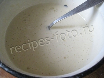 Блины с мясом на кефире