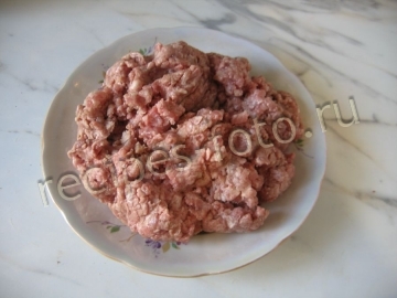 Блины с мясом на молоке