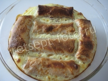 Блины с мясом запеченные в духовке