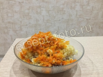 Блины с печенью и картошкой