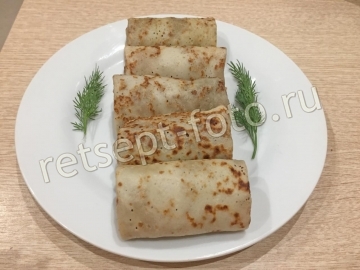 Блины с печенью и картошкой