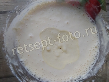 Блины с творогом и клубникой