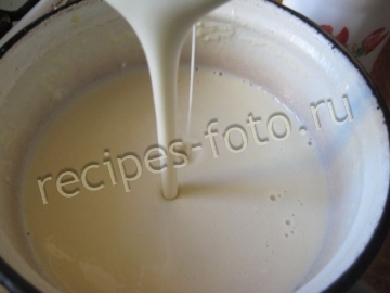 Блины с творогом, сыром, зеленью и чесноком. Тесто на молоке