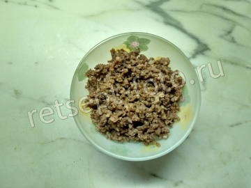 Блины с жюльеном из грибов с мясом