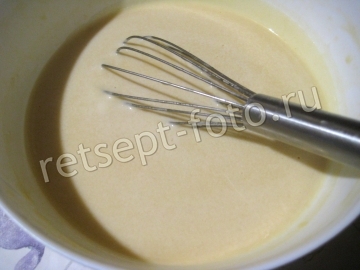 Блины со сгущенкой и орехами