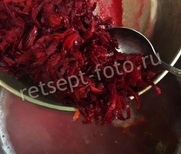 Борщ с фасолью без капусты и картошки