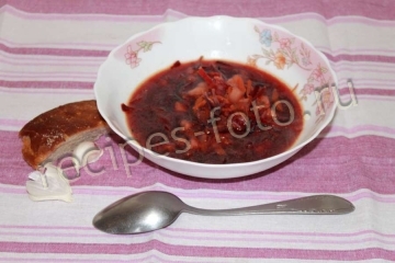 Борщ из краснокочанной капусты