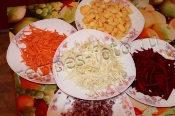 Борщ с фасолью без мяса