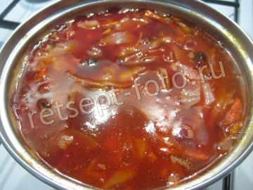 Борщ с грибами без мяса