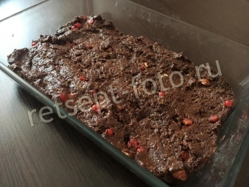 Брауни из кабачка без яиц