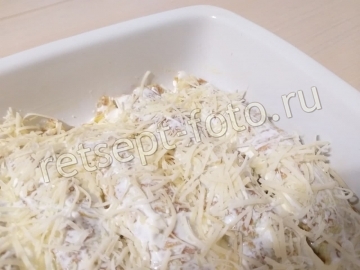 Бризоль с куриным фаршем, грибами и сыром