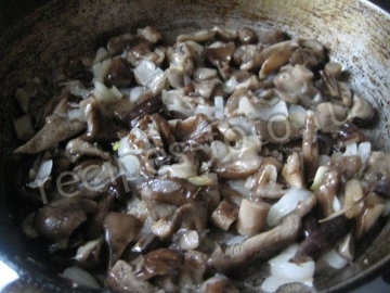 Брюссельская капуста с грибами
