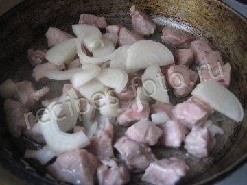 Брюссельская капуста с мясом