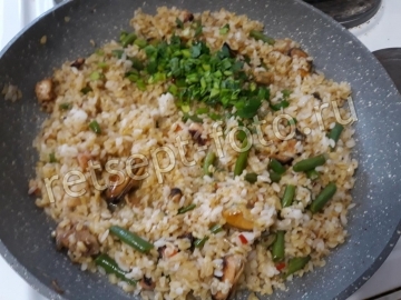 Булгур с рисом и морепродуктами