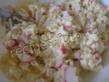 Бутерброды с крабовыми палочками, яйцом и сыром