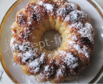 Быстрый пирог с яблоками без масла