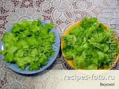 Салат "Цезарь" с курицей